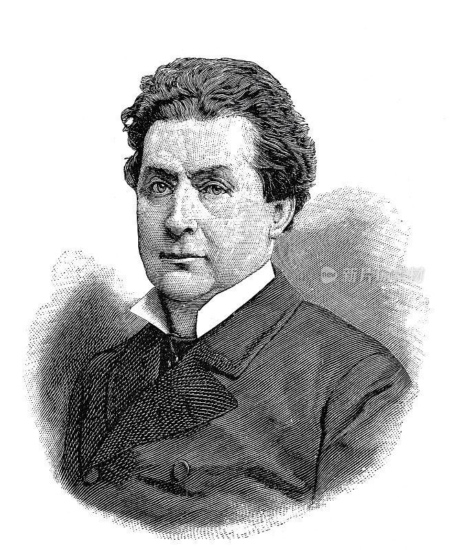 威廉・克纳克，德国奥地利演员，1829 - 1894